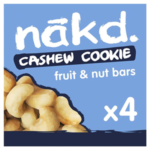 Nakd Cashew Cookie Bars 4 Pack 140G