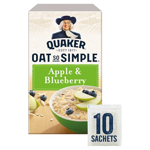 Quaker Oat So Simple Apple & Blueberry Porridge 10 X36g