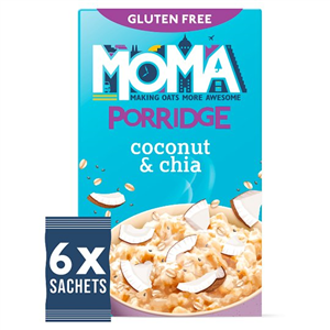 Moma Jumbo Oat Porridge Coconut & Chia 6 X 35G
