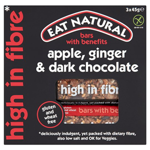 Eat Natural Bars Apple, Ginger & Dark Chocolate 3 X 45G