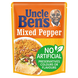 Uncle Bens Microwave Mixed Pepper Rice 250G