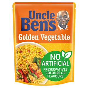 Uncle Bens Microwave Golden Vegetable Rice 250G