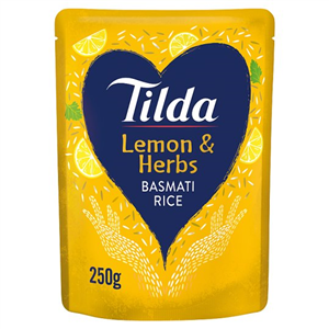 Tilda Lemon And Herb Steamed Basmati Rice 250G