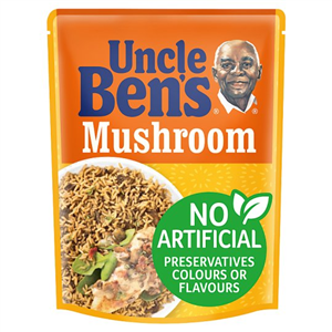 Uncle Bens Microwave Mushroom Rice 250G