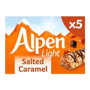 Alpen Light Bar Salted Caramel 5X19g
