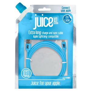 Juice Apple Lightning 2m Charging Cable Aqua