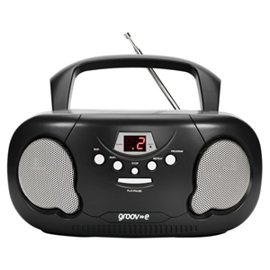 Groove Boombox Radio Cd Player Black