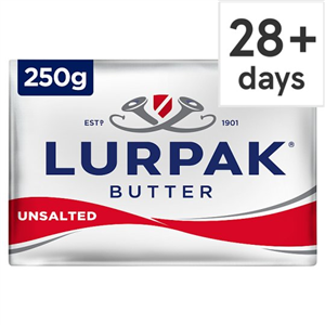 Lurpak Unsalted Block Butter 250G