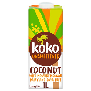 Koko Dairy Free Unsweetened Alternative Longlife Drink 1L