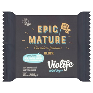 Violife Vegan Epic Mature Cheddar Flavoured Block 200g
