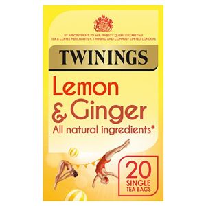 Twinings Lemon & Ginger 20 Teabags 30G