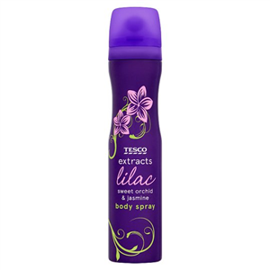 Tesco Extracts Female Bodyspray Lilac 75Ml