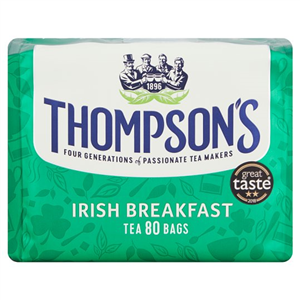 Thompsons Irish Breakfast Tea 80 Tea Bags 250G