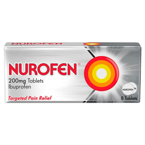 Nurofen Ibuprofen 200Mg Tablets 8S