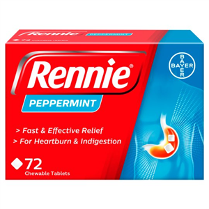 Rennie Peppermint Indigestion Tablets 72S