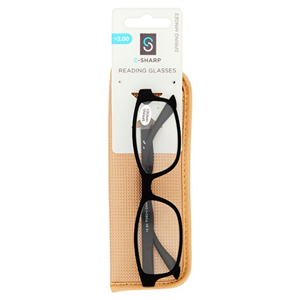 C-Sharp Unisex Reading Glasses +2.00