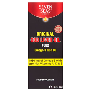 Seven Seas Cod Liver Oil Plus Omega 3 300Ml