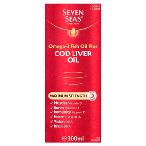Seven Seas Cod Liver Oil Extra-High Strength Liquid 300 Ml