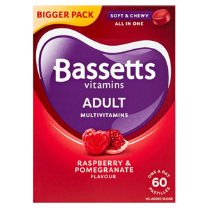 Bassetts Adults Multi Vitamins Raspberry & Pomegranate Flavoured 60S