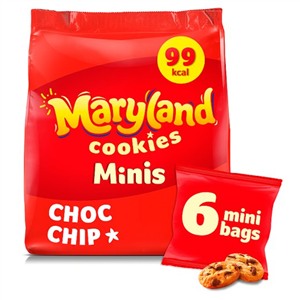 Maryland Cookies Chocolate Chip Minis 6 Bags 118.8G