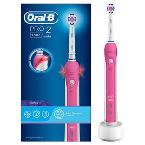Oral-B Pro 2000 Crossaction Pink Electric Toothbrush
