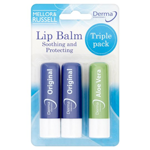 Derma Intensive Lip Balms Triple Pack