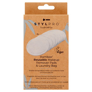 Stylpro Reusable Make Up Remover Pads & Laundry Bag 8 Pack