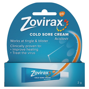 Zovirax Cold Sore Cream 2G Tube