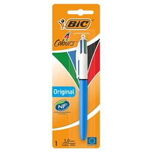 Bic 4 Colour Ball Pen 1 Pack
