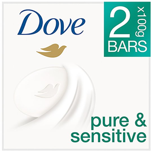 Dove Pure & Sensitive Bar Soap 2X100g