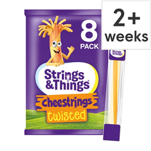 Cheestrings Twisted Cheese Snacks 8Pk 160G