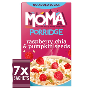 Moma Jumbo Oat Porridge Raspberry & Pumpkin Seeds 7 X 35G