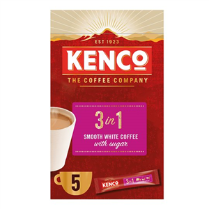 Kenco 3 In 1 Instant Smooth White Coffee 5 Sachet 100G
