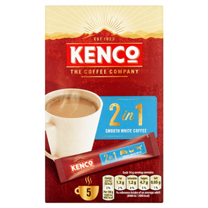 Kenco 2 In 1 Instant Smooth White Coffee 5 Sachet 70G
