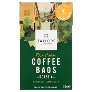Taylors Italian Coffee Bags 10'S 75G