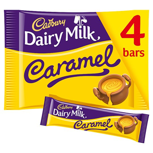 Cadbury Dairy Milk Caramel Chocolate Multipack 4 X37g