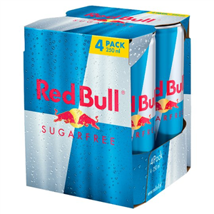 Red Bull Sugar Free Energy Drink 4 X 250Ml