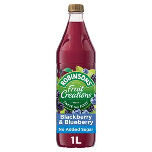 Robinsons Fruit Creations Blackberry Blueberry 1L