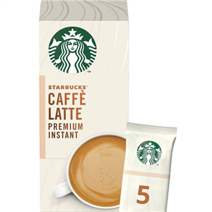 Starbucks Caffe Latte Premium Instant Sachets 5 X 14G