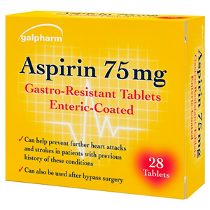 Galpharm Enteric Coated Aspirin 75Mg 28S
