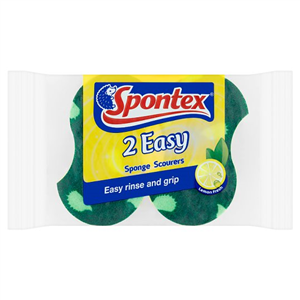 Spontex Easy Sponge Scourers 2 Pack