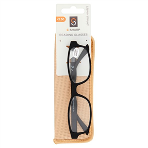 C-Sharp Unisex Reading Glasses +2.50