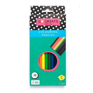 Go Create Coloured Pencils 12 Pack