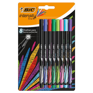Bic Intensity Fineliners Assorted 8 Pack