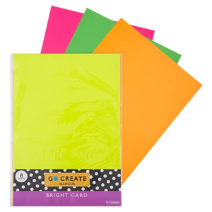 Go Create Bright Card X8 Sheet