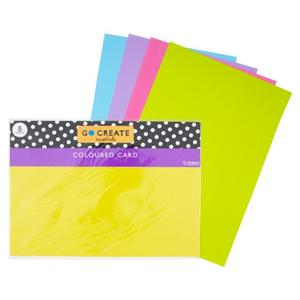 Go Create Coloured Card A3