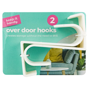 Keep It Handy Over Door Hooks 2 Pack