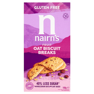 Nairns Gluten Free Oats & Fruit Biscuits 160G