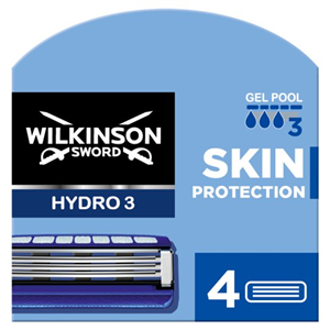 Wilkinson Sword Hydro 3 Skin Protection Mens Razor Blade X4