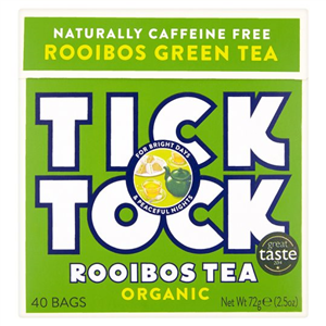 Tick Tock Rooibos Green 40 Tea Bags 72G